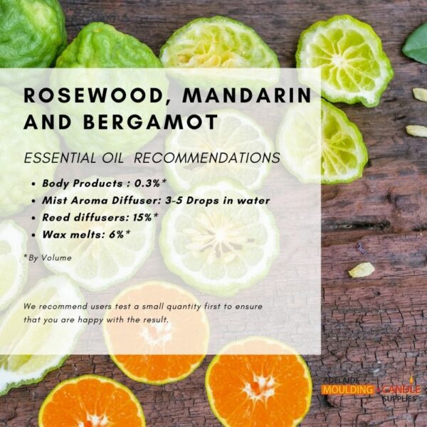 Rosewood, Mandarin and Bergamot essential oil