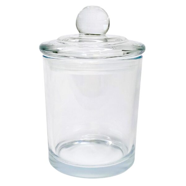 Adel Oxford Knob Lid XL Candle Jar Adel Oxford Knob Lid XL Clear Candle Jar