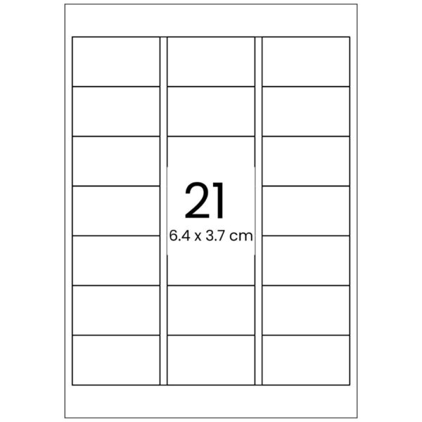 A4 Sticker Labels with 21 Labels Per Sheet (2) A4 Sticker Labels with 21 Labels Per Sheet