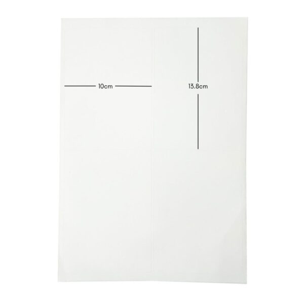 A4 Sticker Labels with 4 Labels Per Sheet