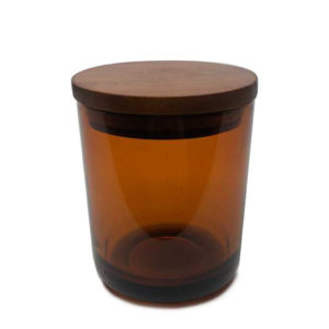 Adel Amber Glass Jar Medium Sized Adel Range Candle Container Glassware
