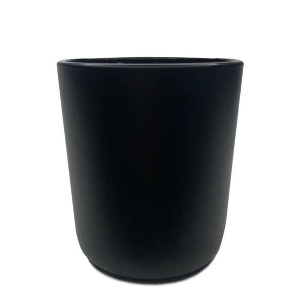ADEL-MatteBlack-Med Adel Matt Black Candle Glassware Tumblers