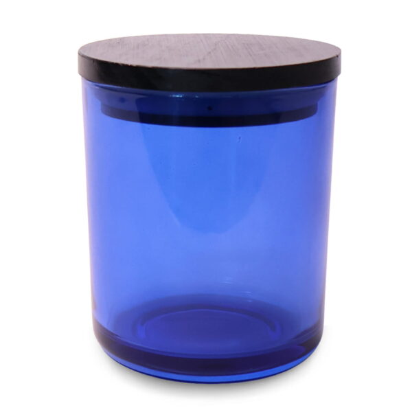 Blue Sol Medium Jar + Black Wood Lid