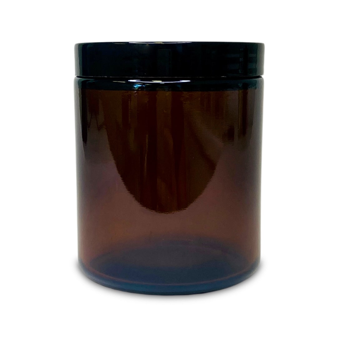 Classic-Screw- Lid Amber-Black-Jar