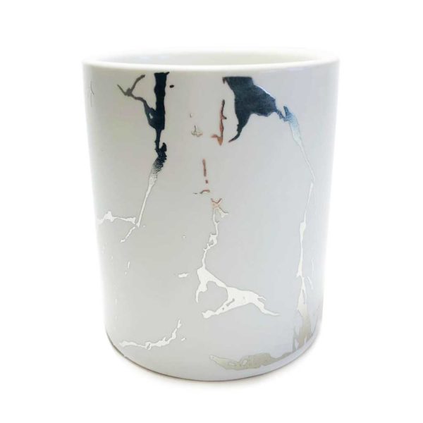 ceramic-marble-white-silver-veins-jar