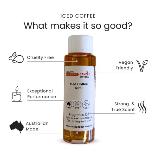 Iced Coffee Fragrance Oil, candle making, reed diffusers, soap and bath bombs.
