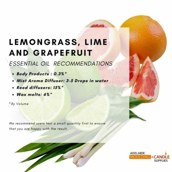 Lemongrass, Lime and Grapefruit Essential Oil