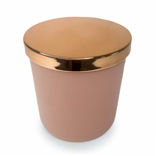 Steel Rose Gold XL Candle Making Jars Lid
