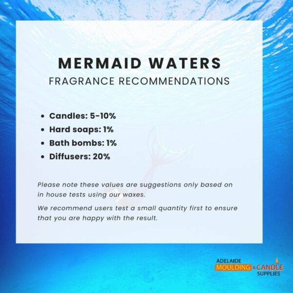 Mermaid Waters Fragrance, candle making, body products, reed diffuser