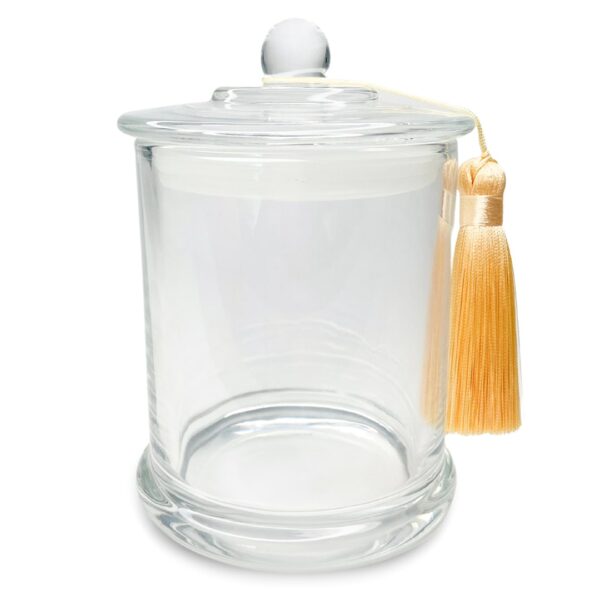 Clear Metro Knob Candle Jar XL