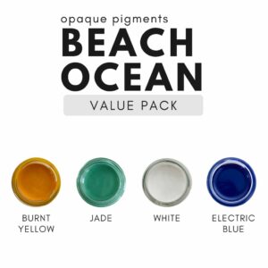 Beach Ocean Opaque Pigments Value Pack for Polyester and Epoxy Resins