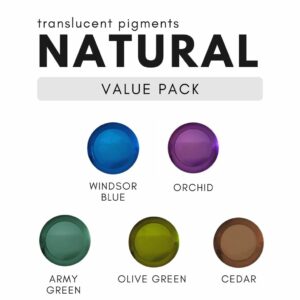 Translucent pigment Natural Value Pack, resin art