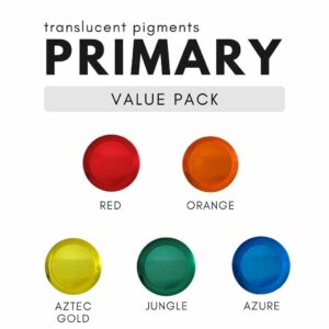 Translucent pigments Primary Value Pack, resin art