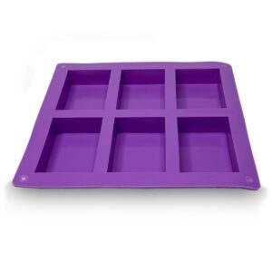 Soap Mould and Resin Art Flexible Mould 6 Square Rectangles