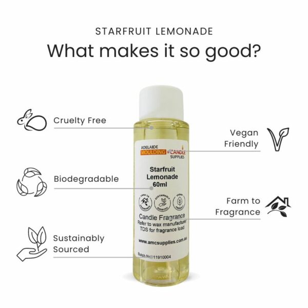 Farm to Fragrance Starfruit Lemonade Fragrance Oil, Vegan, Sustainably Sourced