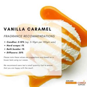 Vanilla Caramel candle fragrance diffuser oil