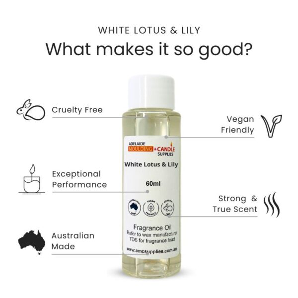 White Lotus and Lily Fragrance Oil, candle making, soap making, reed diffusers.