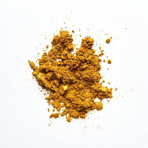 Yellow gold cosmetic mica powder