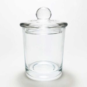 Adel Glass Clear Medium Tumbler Round Base Candle Making Glassware Jars