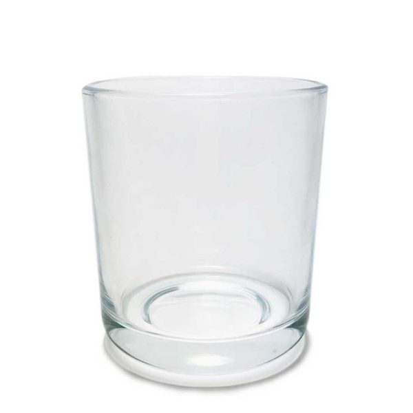 adel-medium-clear-round-base Adel Glass Clear Medium Tumbler Round Base Candle Making Glassware Jars
