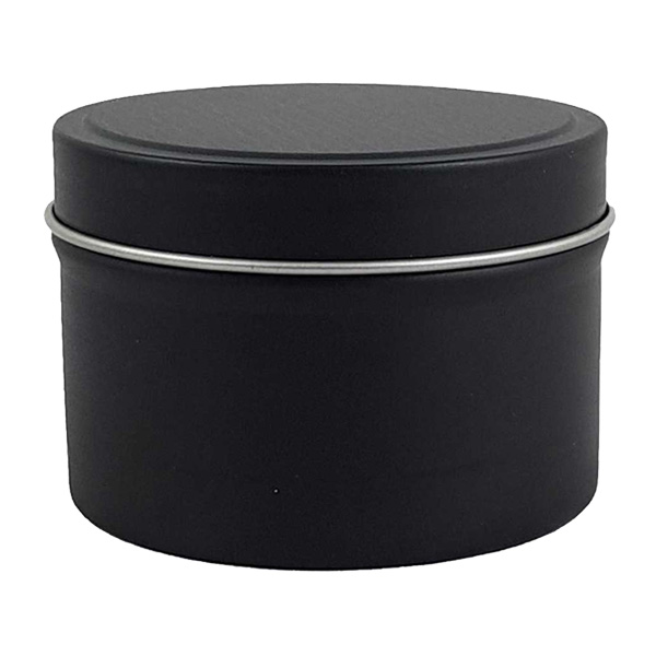 Candle Making Black Tin Travel, Multiple Sizes, Seamless