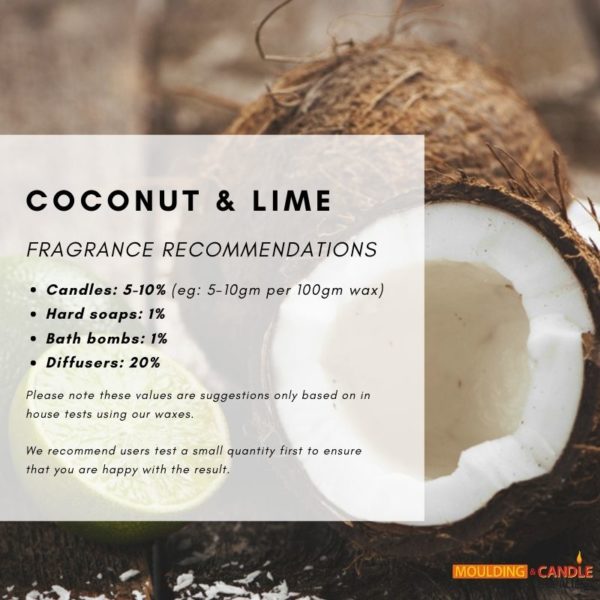 Coconut and Lime Candle and Soap Making Fragrance