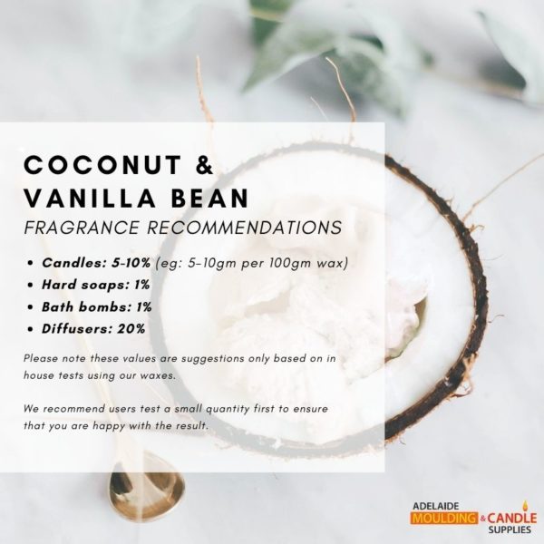 Coconut and Vanilla Candle and Soap Making Fragrance