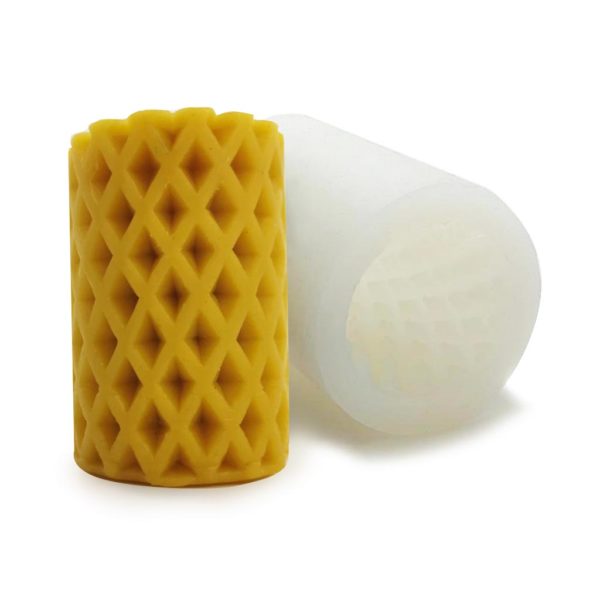 diamond-pillar-candle-mould Diamond Pillar Candle Making Silicone Mould