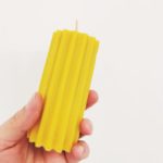 pillar-candle-making-ribbed-mould