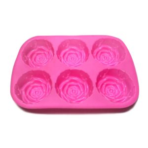Soap Making and Resin Art Flexible Mould 6 Cavity Flowers